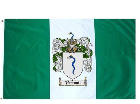 Visconti family crest coat of arms flag