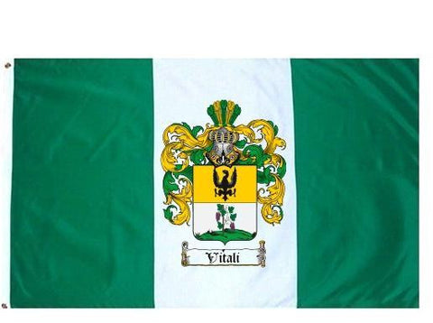 Vitali family crest coat of arms flag