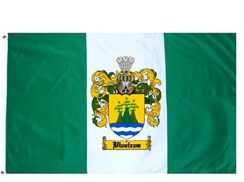 Viveiros family crest coat of arms flag