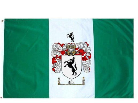 Vlk family crest coat of arms flag