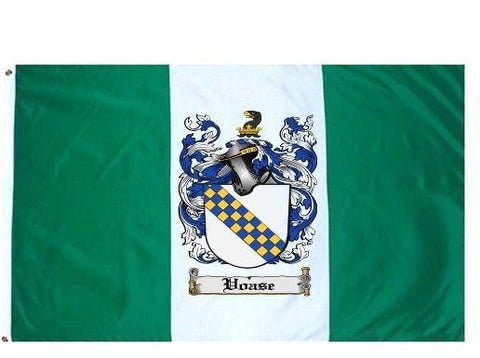 Voase family crest coat of arms flag