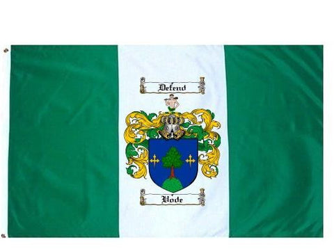 Vode family crest coat of arms flag