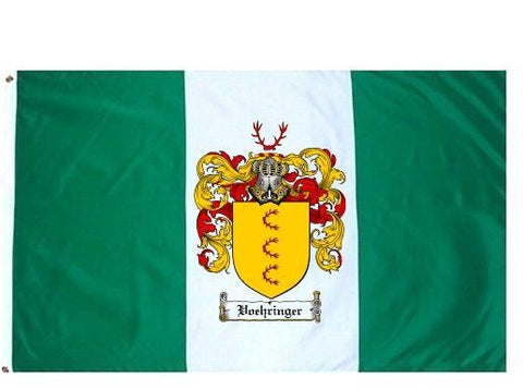Voehringer family crest coat of arms flag
