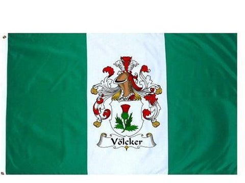 Volcker family crest coat of arms flag