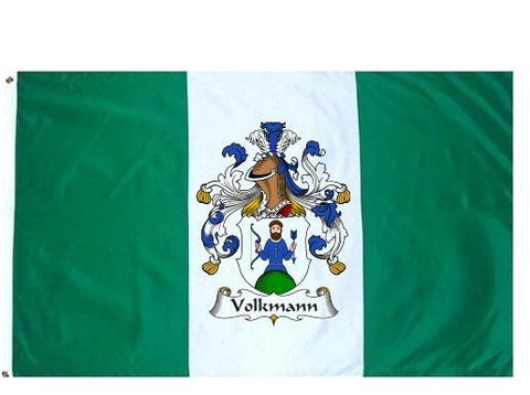 Volkmann family crest coat of arms flag