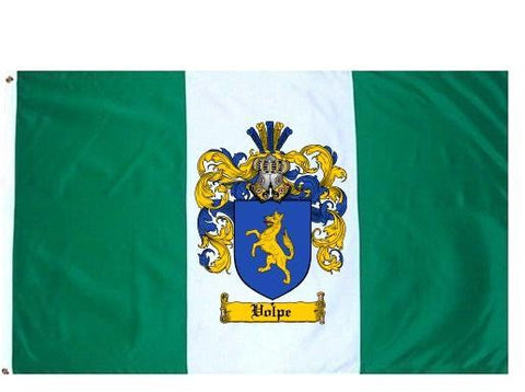 Volpe family crest coat of arms flag