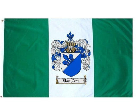Vonarx family crest coat of arms flag