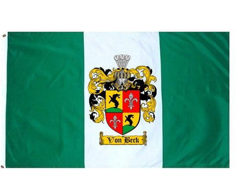 Vonbeck family crest coat of arms flag