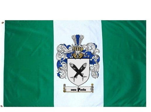 Vonpertz family crest coat of arms flag
