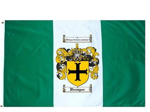 Vorsper family crest coat of arms flag