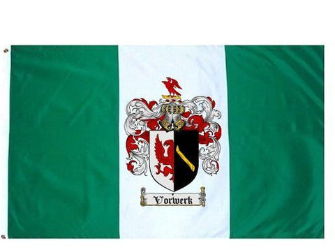 Vorwerk family crest coat of arms flag