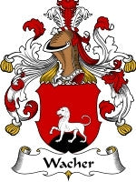 Wacher coat of arms family crest download