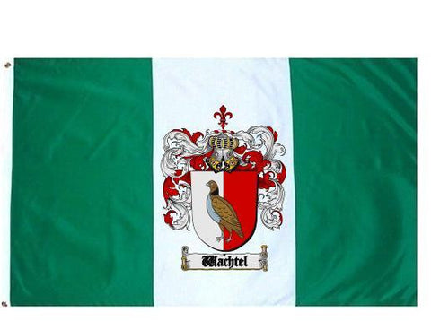 Wachtel family crest coat of arms flag