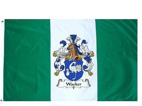 Wacker family crest coat of arms flag