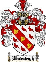 Wadesleigh coat of arms family crest download