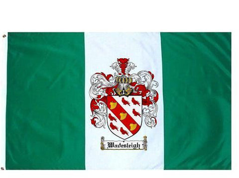 Wadesleigh family crest coat of arms flag