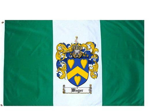 Wager family crest coat of arms flag