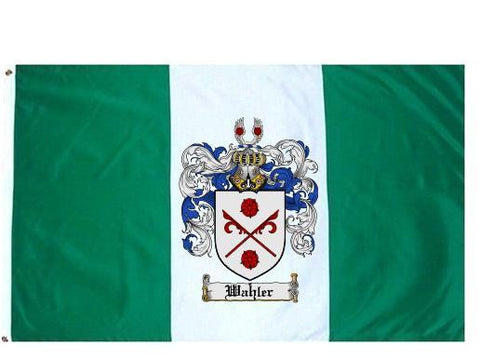 Wahler family crest coat of arms flag