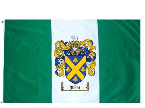 Waid family crest coat of arms flag