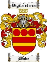 Wake coat of arms family crest download