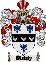 Wakely coat of arms family crest download