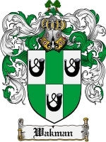 Wakman coat of arms family crest download