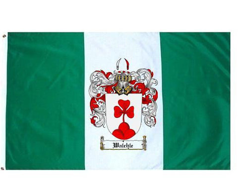 Walchle family crest coat of arms flag