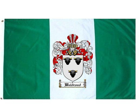 Waldrond family crest coat of arms flag