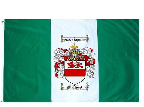Walford family crest coat of arms flag