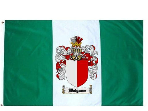 Walgrave family crest coat of arms flag