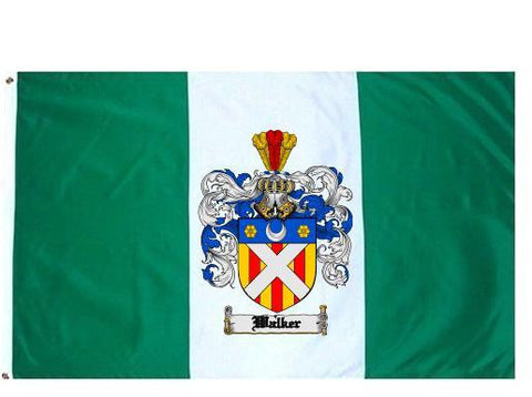 Walker family crest coat of arms flag