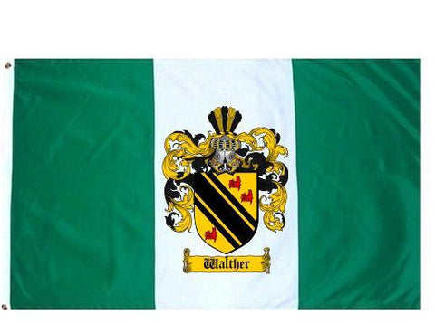 Walther family crest coat of arms flag