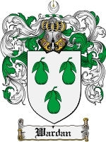 Wardan coat of arms family crest download