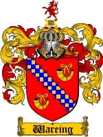 Wareing coat of arms family crest download