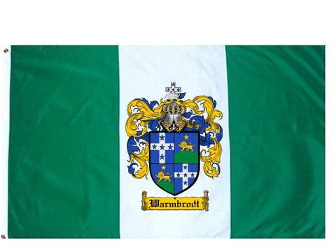 Warmbrodt family crest coat of arms flag