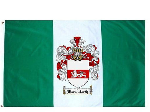 Warrenforth family crest coat of arms flag