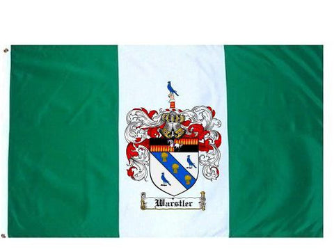 Warstler family crest coat of arms flag