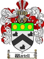 Wartell coat of arms family crest download