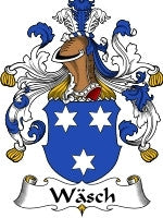Wasch coat of arms family crest download