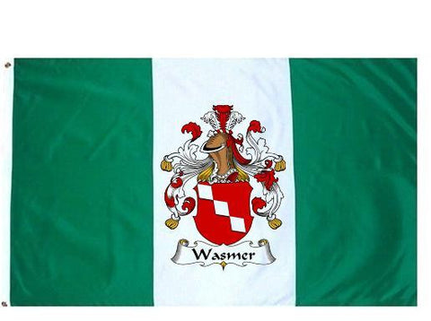 Wasmer family crest coat of arms flag