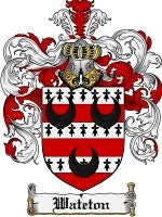 Wateton coat of arms family crest download
