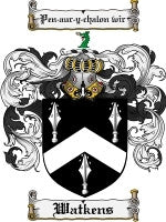 Watkens coat of arms family crest download