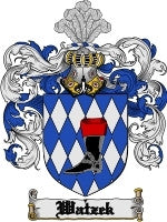 Watzek coat of arms family crest download