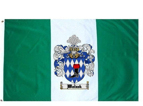 Watzek family crest coat of arms flag