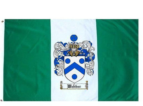 Webber family crest coat of arms flag