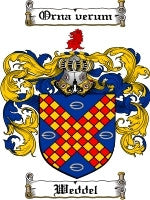Weddel coat of arms family crest download