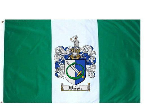 Weepie family crest coat of arms flag