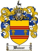 Weever coat of arms family crest download
