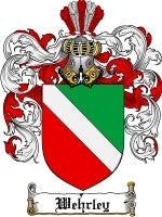 Wehrley coat of arms family crest download