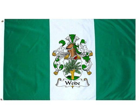 Weide family crest coat of arms flag